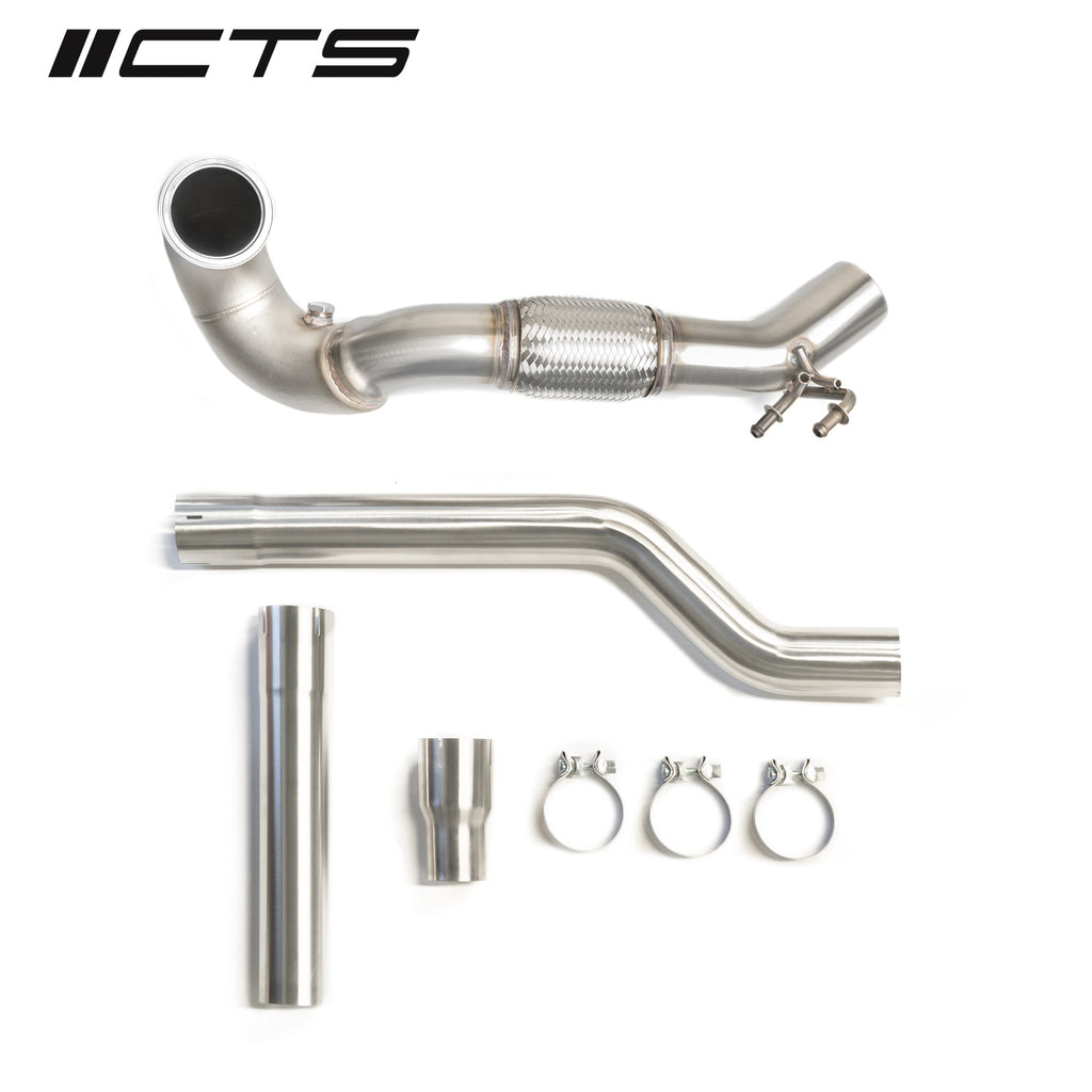 CTS Turbo MQB VW Tiguan and Audi Q3 AWD 1.8T/2.0T Downpipe (2017+) (CTS-EXH-DP-0015-T)