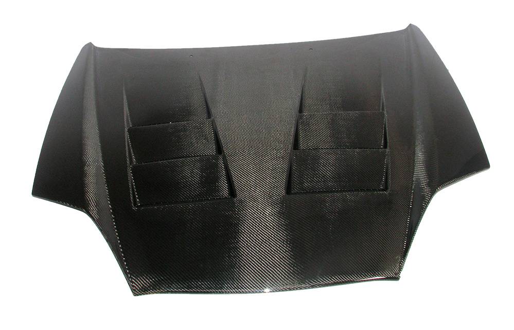 VIS Racing Carbon Fiber Hood Terminator Style for Hyundai Tiburon 2DR 00-02 (00HYTIB2DTM-010C)
