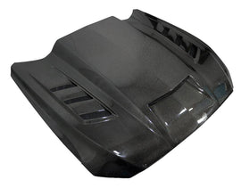 VIS Racing Double Sided Carbon Fiber Hood Terminator Style for Ford MUSTANG 2DR 2015-2017 (15FDMUS2DTM-010D)