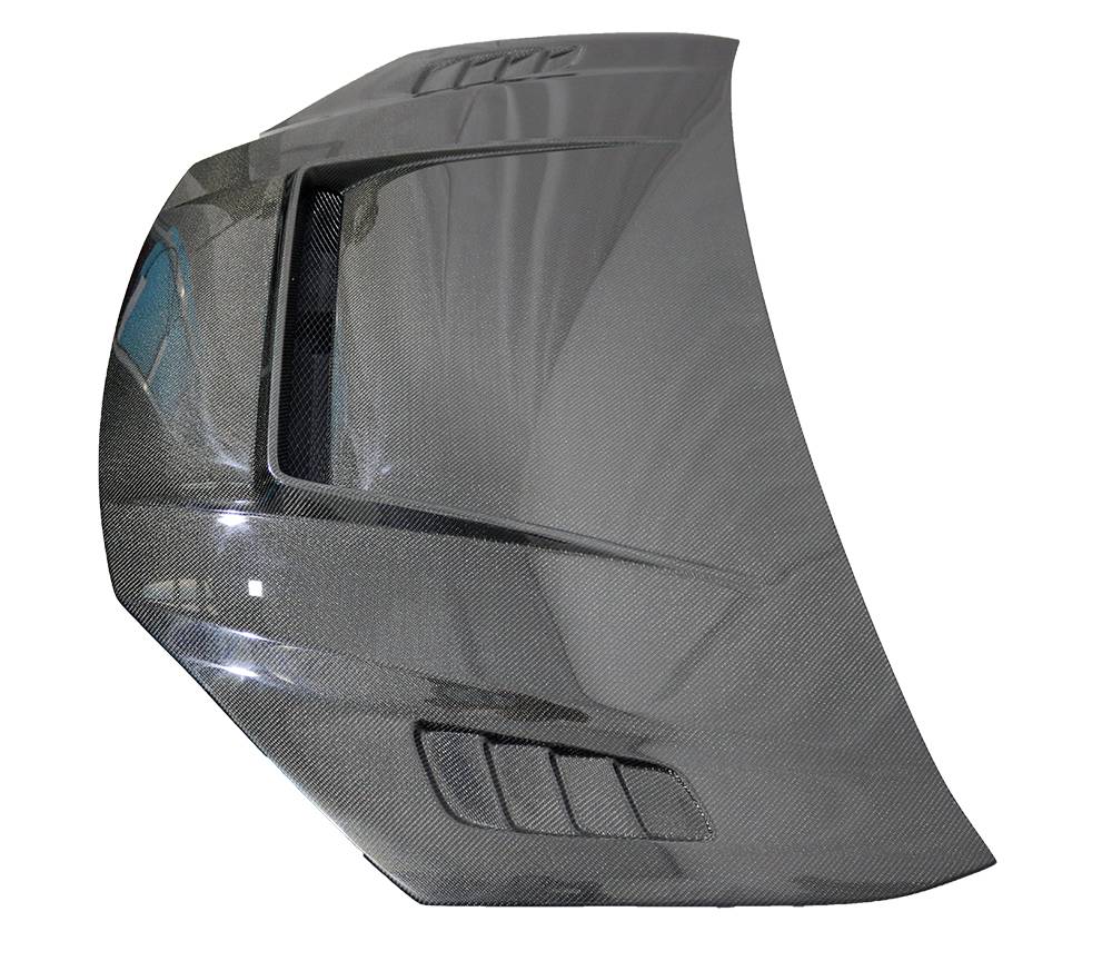 VIS Racing Double SIded Carbon Fiber Hood VTX Style for Toyota Prius 2023-2024 (23TYPRI4DVTX-010D)