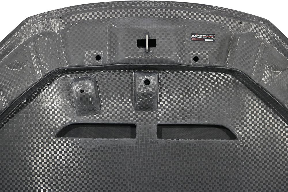 VIS Racing Double SIded Carbon Fiber Hood VTX Style for Toyota Prius 2023-2024 (23TYPRI4DVTX-010D)