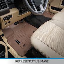Load image into Gallery viewer, SMARTLINER Custom Fit Floor Mats 2 Rows and Cargo Liner Set Tan Compatible With 2013-2015 Lexus RX350/RX450h (SA1117/B1049/D1222)