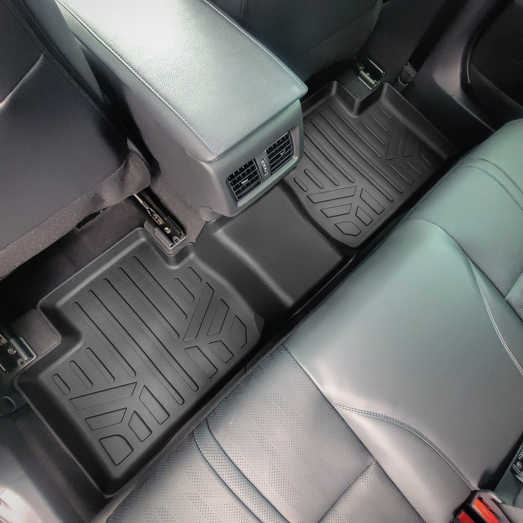 SMARTLINER Custom Fit All Weather Floor Mats 2 Rows and Cargo Liner Set Black Compatible with 2018-2025 Toyota Camry Hybrid Models (SA0330/B0758/D0330)