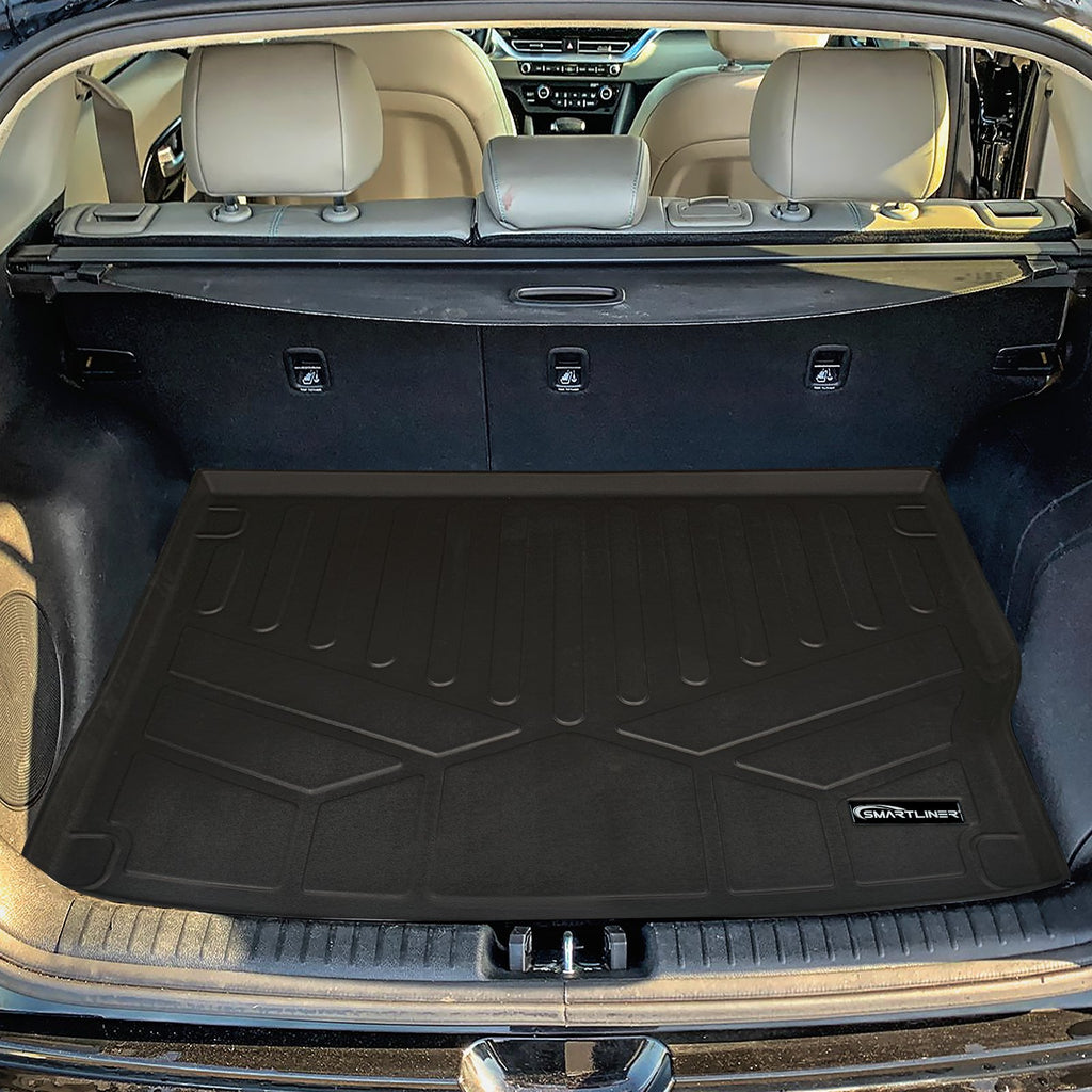 SMARTLINER All Weather Protection Custom Fit Black Cargo Liner Behind the 2nd Row Compatible With 2018-2022 Kia Niro (SD0683)