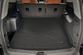 SMARTLINER All Weather Custom Cargo Trunk Liner Floor Mat Black Compatible With 2017-2021 GMC Acadia 5 Passenger Models Only (SD0507)