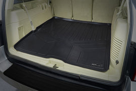 SMARTLINER Cargo Trunk Liner Floor Mat Behind 2nd Row Black Compatible With 03-17 Ford Expedition / Lincoln Navigator (SD0183)