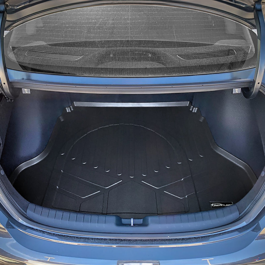 SMARTLINER All Weather Protection Custom Fit Black Cargo Liner Behind the 2nd Row Compatible With 2019-2024 Kia Forte (SD0735)