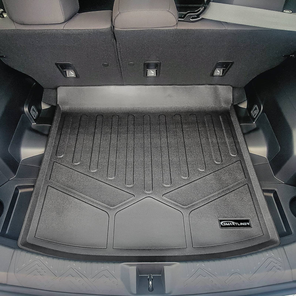 SMARTLINER Custom Fit All Weather Protection Black Cargo Liner behind the 2nd Row Seats Compatible With 2024-2025 Subaru Impreza (SD0722)