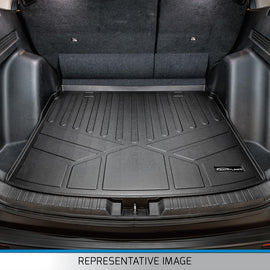 SMARTLINER All Weather Customer Fit Cargo Trunk Liner Floor Mat Behind 2nd Row Seat Cocoa Compatible With 2020-2021 Cadillac XT6 (SD3230-R)