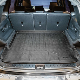 SMARTLINER Custom Fit Upper Cargo Liner Trunk Floor Mat Black Compatible With 2020-2021 Mercedes-Benz GLB Class 5 Passenger Models (SD0499)