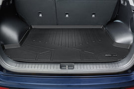 SMARTLINER All Weather Cargo Trunk Liner Floor Mat Black Compatible With 2017-2022 Kia Sportage - Factory Cargo Tray in Upper Position (SD0244)