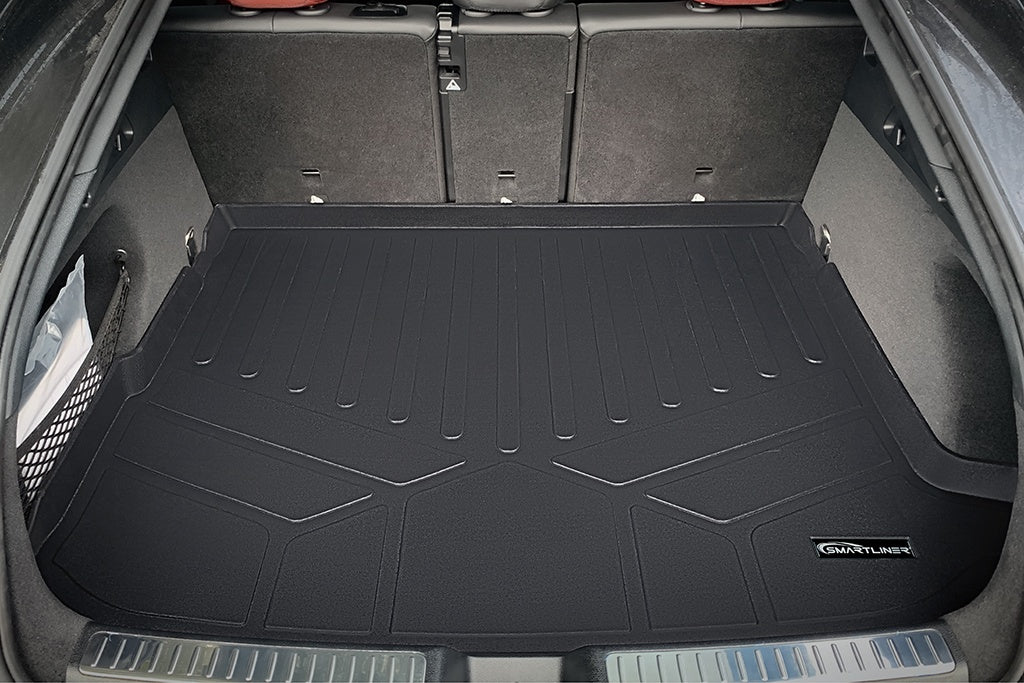 SMARTLINER All Weather Custom Fit Cargo Trunk Liner Floor Mat Black Compatible With 2016-2021 Mercedes Benz GLC Coupe Models Only (SD0293)