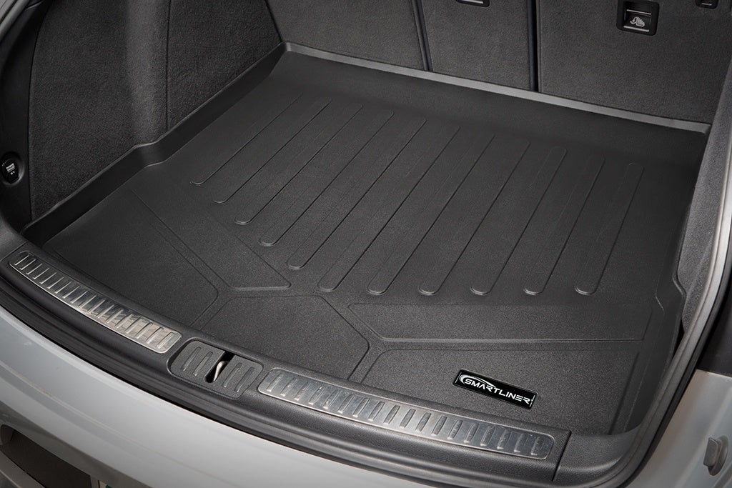 SMARTLINER All Weather Custom Fit Cargo Trunk Liner Floor Mat Black Compatible With 2014-2021 Porsche Macan (SD0215)