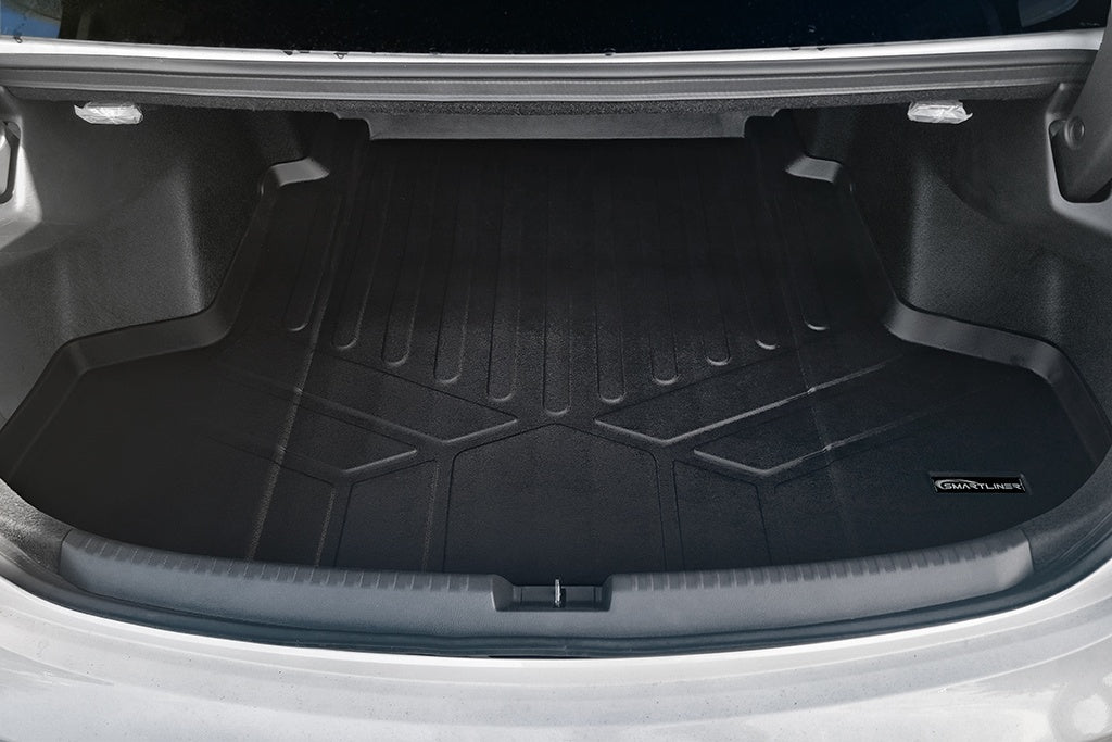 SMARTLINER Custom Fit All Weather Protection Black Cargo Liner behind the 2nd Row Seats Compatible With 2021-2025 Acura TLX (SD0614)