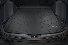 SMARTLINER Cargo Trunk Liner Floor Mat Black Compatible With 2017-2022 Honda CR-V - Liner fits Factory Cargo Deck in Upper Position (SD0385)
