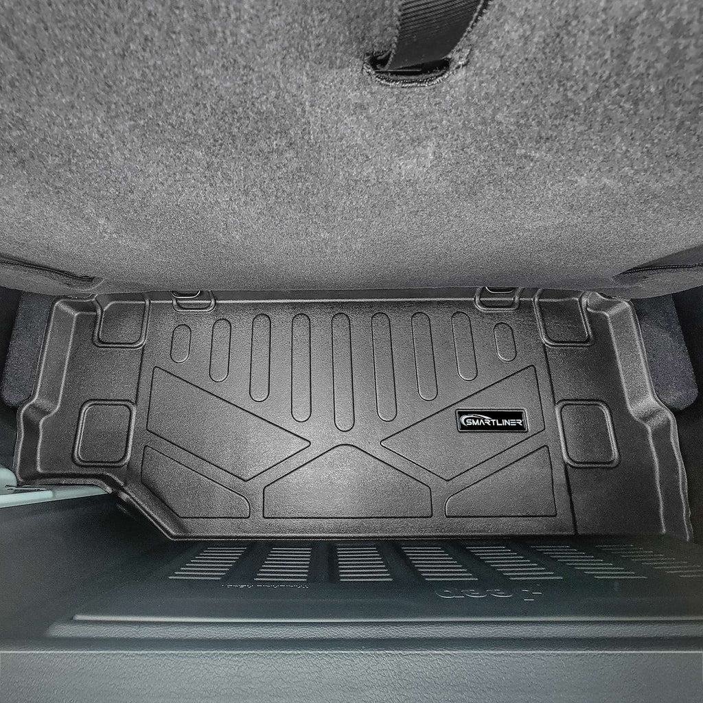 SMARTLINER All Weather Custom Cargo Liner Floor Mat Black Compatible With 2018-2020 Jeep Wrangler 2-Door (SD0384)