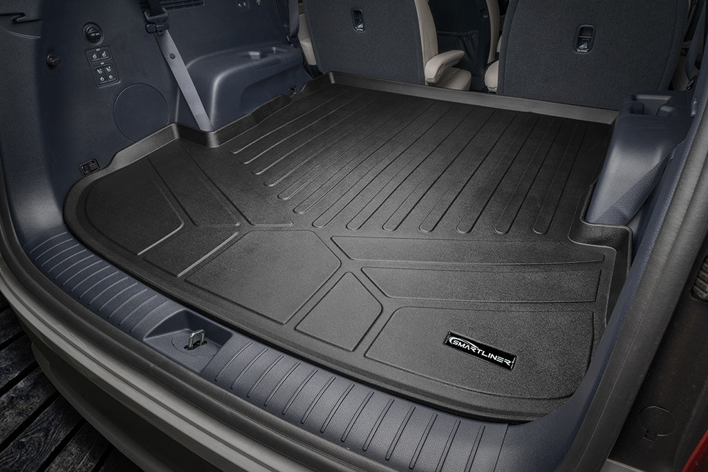 SMARTLINER All Weather Custom Cargo Liner Trunk Floor Mat Black Compatible With 2020-2025 Hyundai Palisade (SD0472)