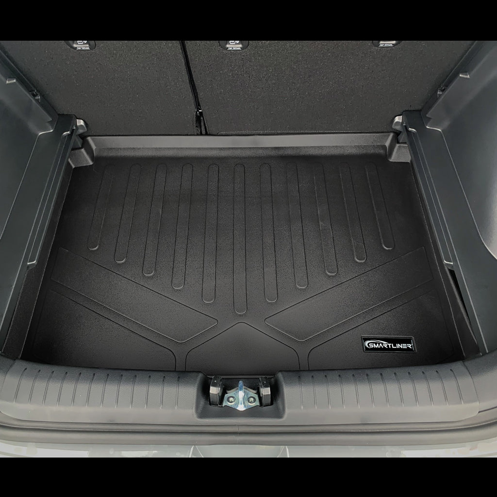 SMARTLINER All Weather Custom Upper Cargo Liner Floor Mat Black Compatible With 2020-2024 Hyundai Venue (SD0492)
