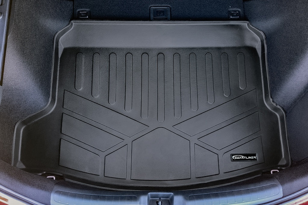 SMARTLINER All Weather Custom Fit Black Cargo Liner Behind the 2nd Row Compatible With 2022-2025 Honda Civic (SD0597)