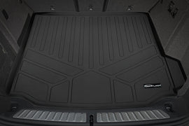 SMARTLINER All Weather Custom Fit Cargo Liner Trunk Floor Mat Black Compatible With 2018-2022 Cargo Fits Without Spare Tire (SD0484)