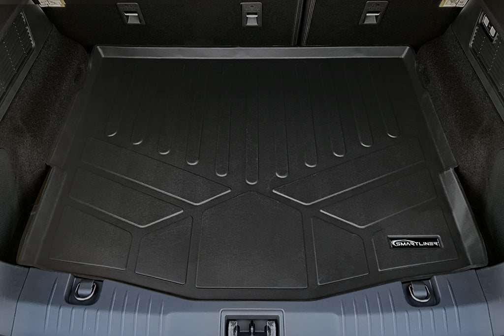 SMARTLINER Custom Fit All Weather Black Cargo Trunk Liner Mat Compatible With 2021-2024 Ford Mustang Mach-E (SD0541)