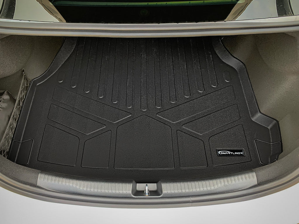 SMARTLINER All Weather Protection Custom Fit Black Cargo Liner Compatible With 2022-2024 Mercedes Benz C-Class (SD0740)