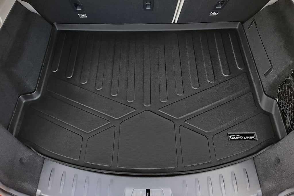 SMARTLINER All Weather Custom Fit Black Cargo Liner Mat Compatible With 2018-2023 Jaguar E-Pace (SD0618)