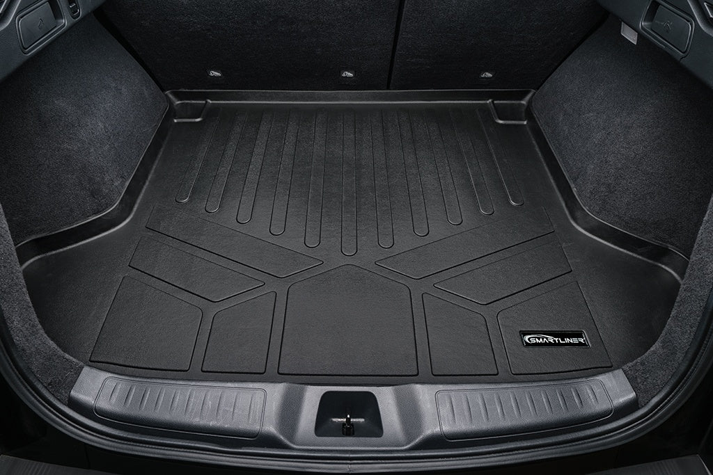 SMARTLINER All Weather Custom Fit Black Cargo Liner Mat Compatible With 2022-2023 Infiniti QX55/2019-2022 Infiniti QX50 (SD0587)