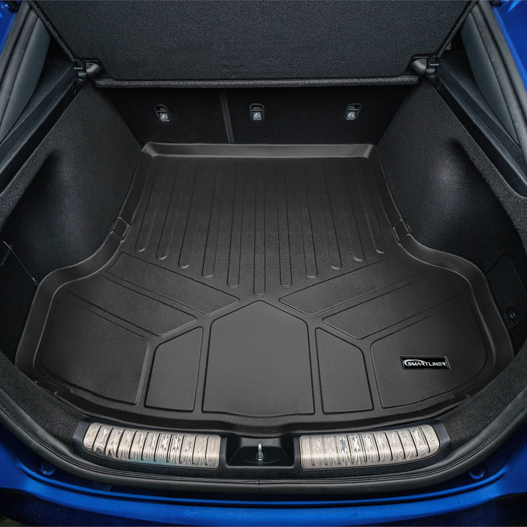 SMARTLINER All Weather Custom Fit Black Cargo Liner Mat Compatible With 2018-2023 Kia Stinger (SD0554)