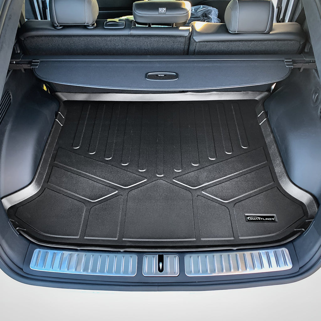 SMARTLINER All Weather Protection Custom Fit Black Cargo Liner Behind the 2nd Row Compatible With 2023-2024 Genesis GV60 (SD0734)