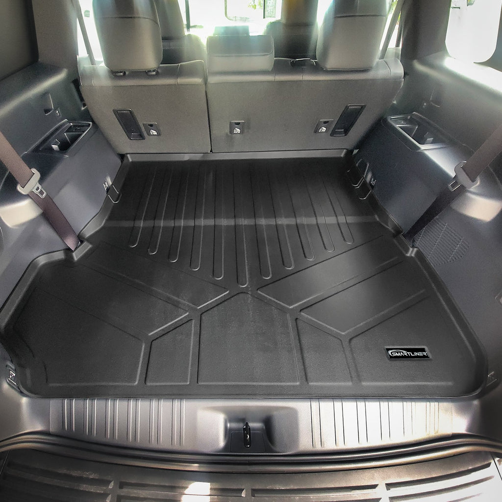 SMARTLINER Custom Fit All Weather Protection Black Cargo Liner behind the 2nd Row Seats Compatible With 2024-2025 Lexus GX (SD0750)