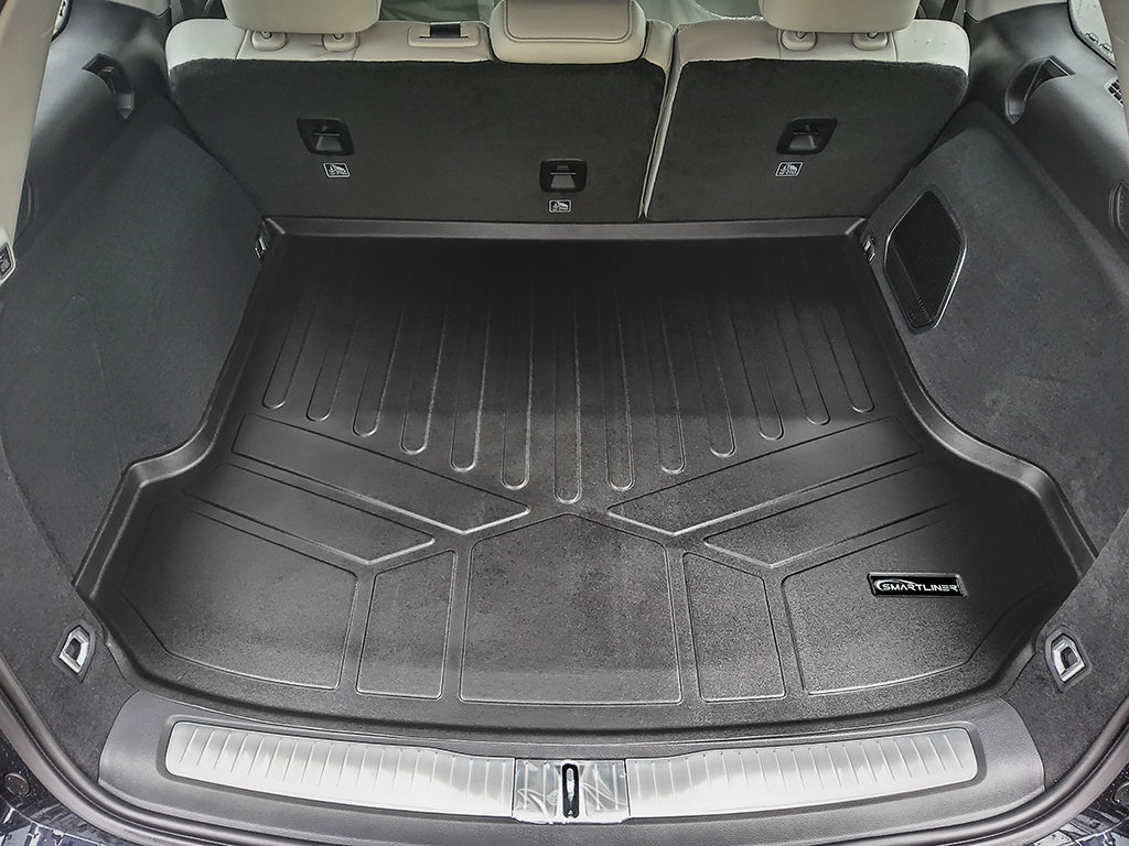 SMARTLINER All Weather Custom Fit Black Cargo Liner Behind the 2nd Row Compatible With 2022-2023 Jeep Grand Cherokee 4XE (SD0651)