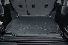 SMARTLINER Cargo Liner Floor Mat Black Compatible With JL 2018-2021 Wrangler Unlimited with Flat Load Floor without Subwoofer (SD0383)