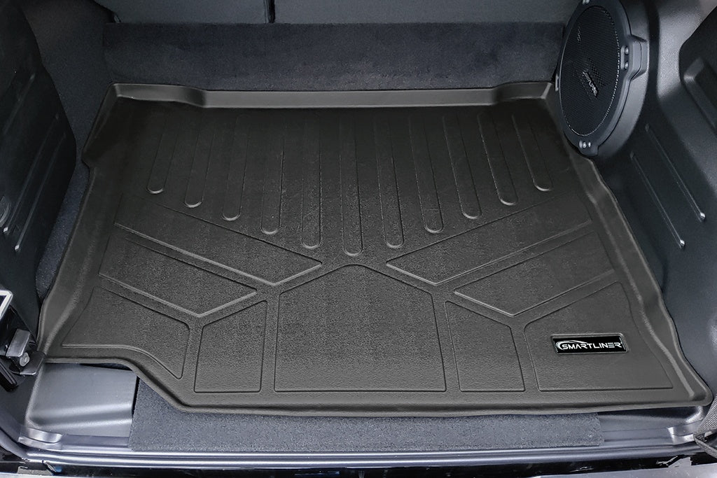 SMARTLINER All Weather Custom Fit Black Cargo Liner Compatible With 2021-2023 Jeep Wrangler 4xe (SD0590)