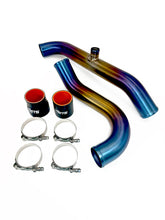 Load image into Gallery viewer, ETS 03-06 Mitsubishi Evo 8/9 2.5" Titanium Short Route Upper Intercooler Piping