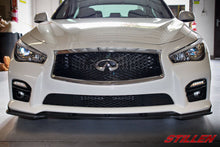 Load image into Gallery viewer, Infiniti Q50 Sport Front Splitter Matte Black For 14-17 Infiniti Q50 Sport Stillen