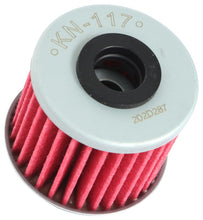 Load image into Gallery viewer, K&N Honda 1.58in OD 0.42in ID 1.4in Height Cartridge Oil Filter (KN-117)