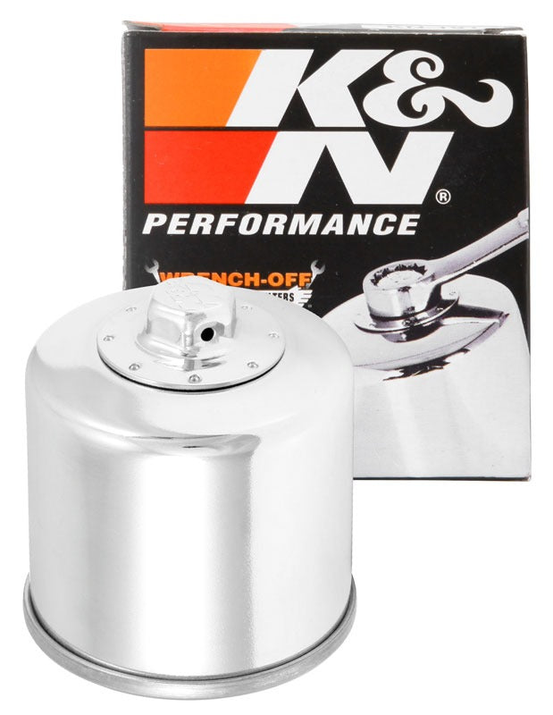 K&N Honda / Kawasaki / Arctic Cat / Suzuki / Triumph / Yamaha 2.688in OD x 2.969in H Oil Filter (KN-204C)