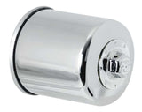 K&N Honda / Kawasaki / Yamaha / Polaris / Victory 2.688in OD x 3.344in H Oil Filter - Chrome (KN-303C)