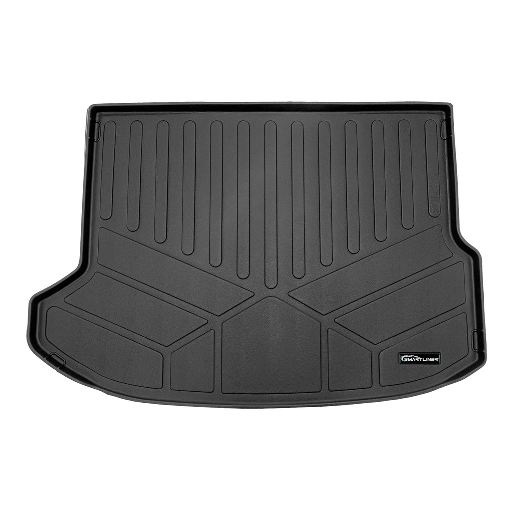 SMARTLINER All Weather Protection Custom Fit Black Cargo Liner Compatible With 2024 Kia Seltos with Cargo Area in Upper Position with Subwoofer (SD0736)