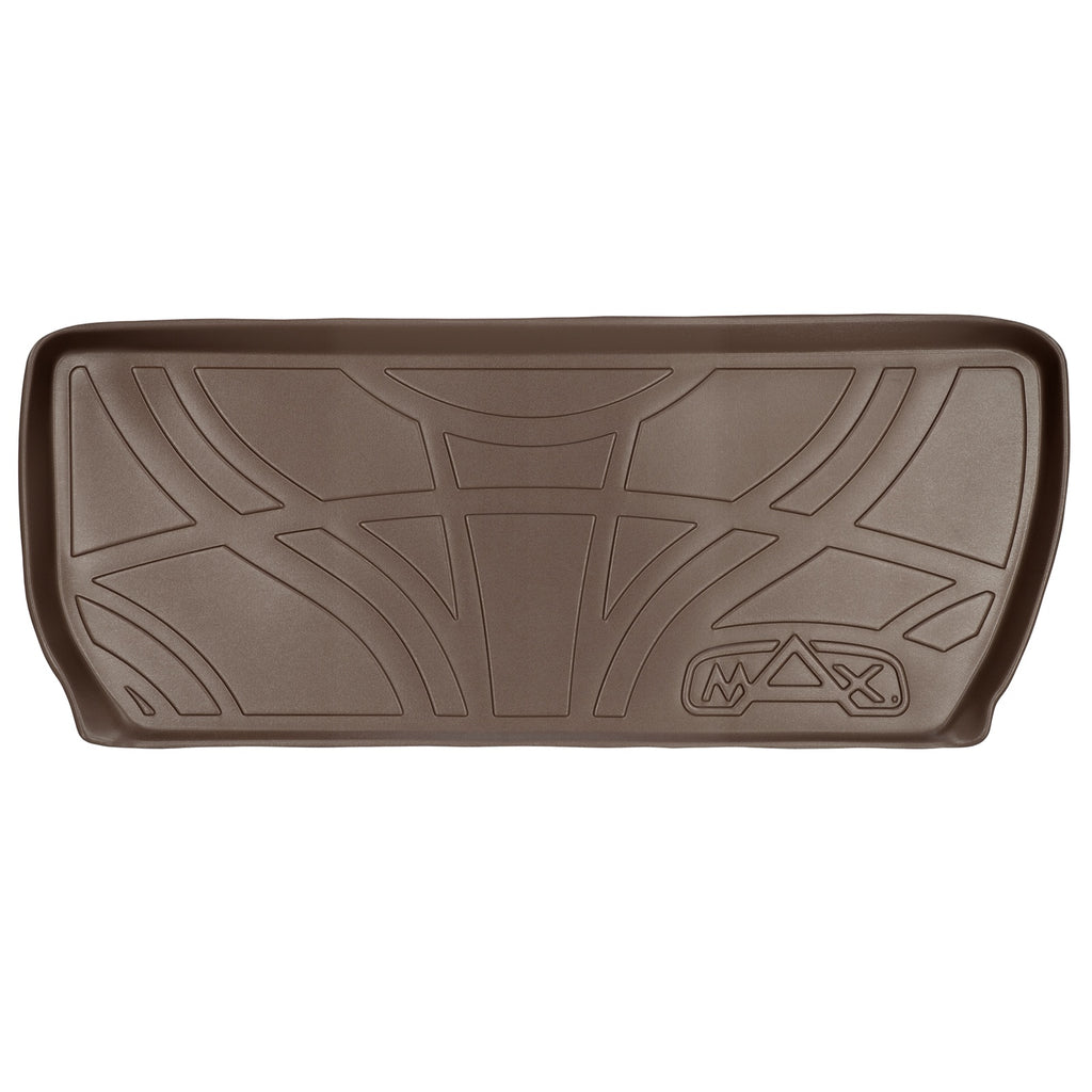 SMARTLINER All Weather Custom Fit Cargo Trunk Liner Floor Mat Behind 3rd Row Tan Compatible With 2008-2017 Traverse / Enclave (SD1044)