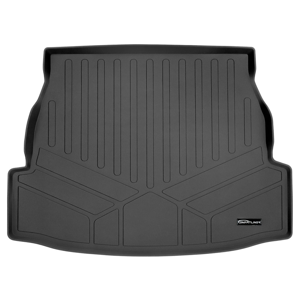 SMARTLINER All Weather Custom Fit Cargo Liner Trunk Floor Mat Black Compatible With 2019-2023 Toyota RAV4 - All Models (SD0418)