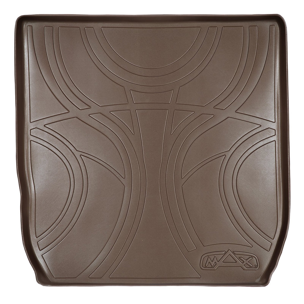 SMARTLINER All Weather Custom Fit Cargo Trunk Liner Floor Mat Behind 2nd Row Seat Tan Compatible With 2008-2017 Traverse / Enclave (SD1043)