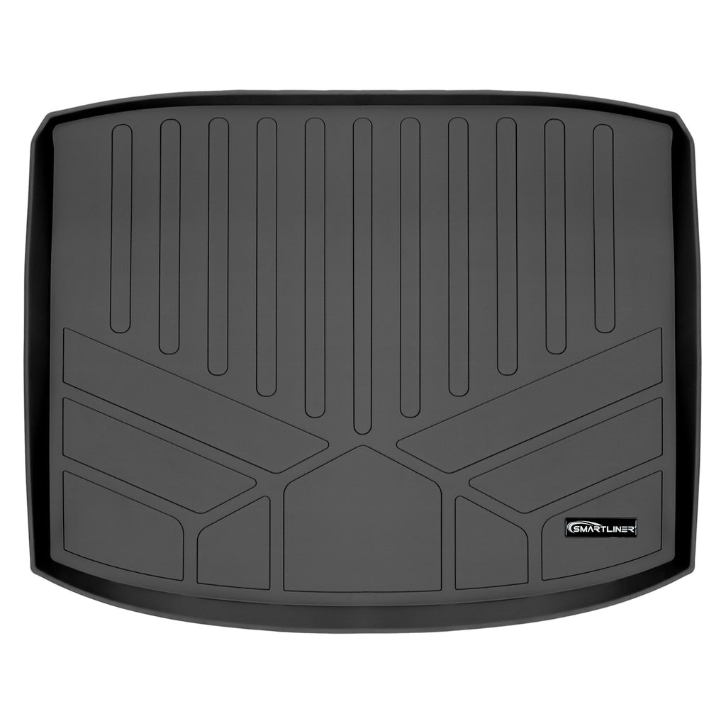 SMARTLINER Cargo Trunk Liner Floor Mat Black Compatible With 2017-2022 Honda CR-V - Liner fits Factory Cargo Deck in Lower Position (SD0386)