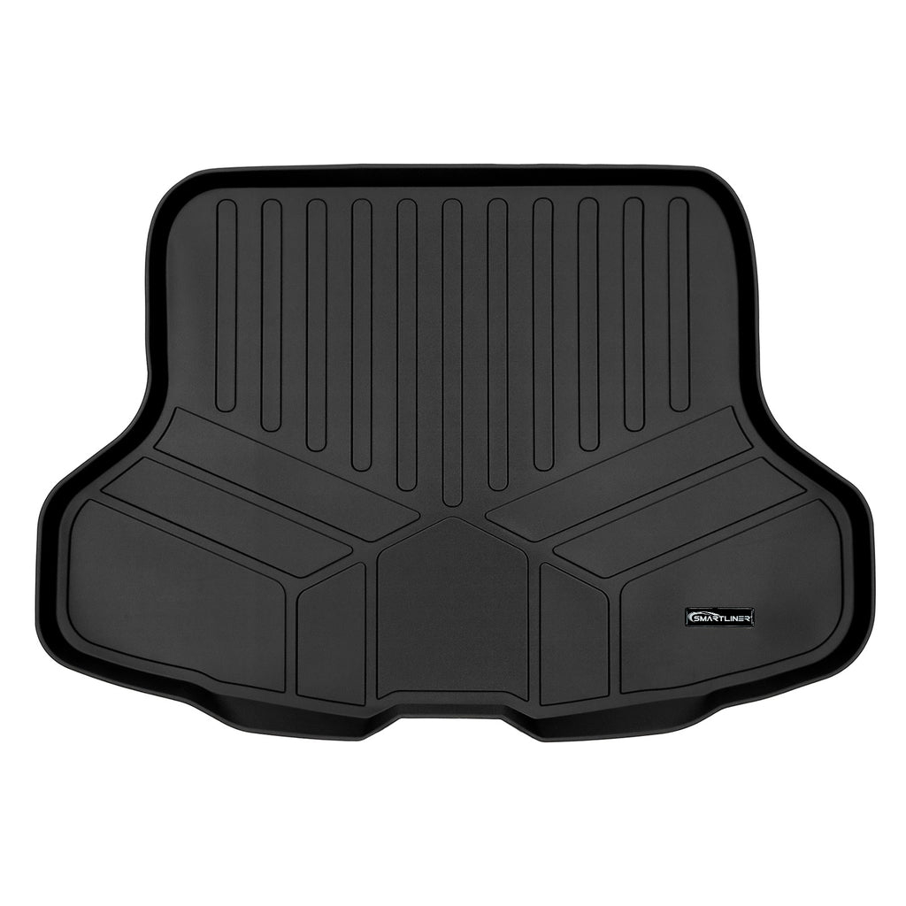 SMARTLINER All Weather Custom Fit Black Cargo Liner Behind the 2nd Row Compatible With 2020-2023 Nissan Sentra (SD0605)