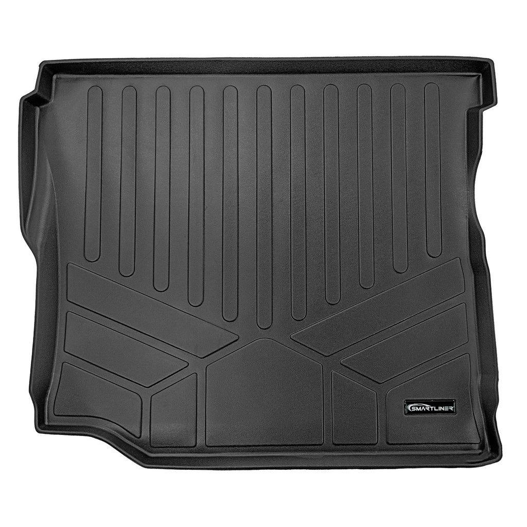 SMARTLINER Cargo Trunk Liner Floor Mat Black Compatible With 2018-2021 Wrangler JL Unlimited with Subwoofer and No Flat Load Floor (SD0316)
