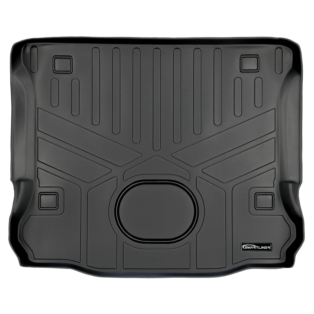 SMARTLINER All Weather Cargo Trunk Liner Floor Mat Black Compatible With 2015-2018 Jeep Wrangler Unlimited JK Old Body Style (SD0194)
