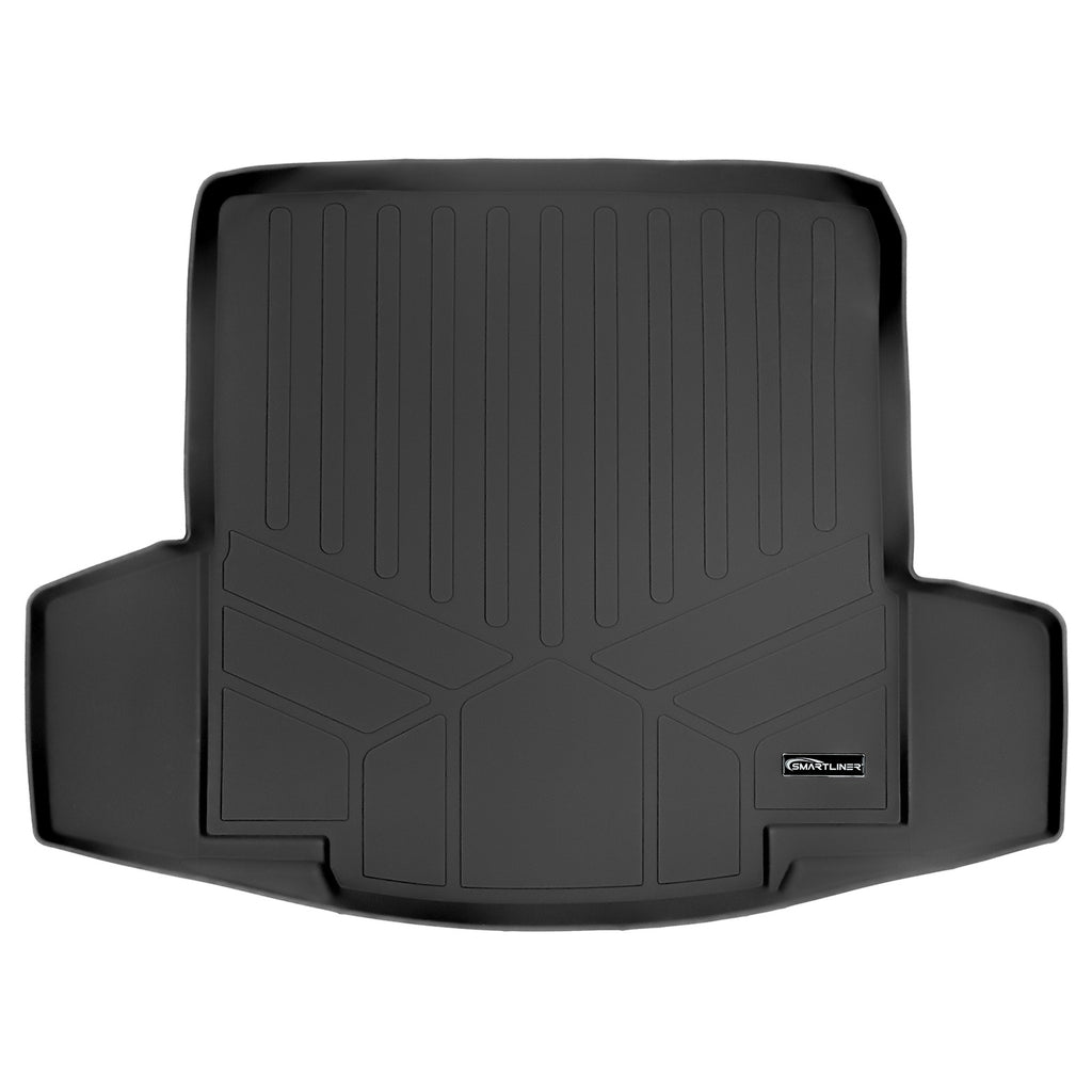 SMARTLINER Cargo Trunk Liner Floor Mat Black Compatible With 2016-2025 Chevrolet Malibu (SD0308)