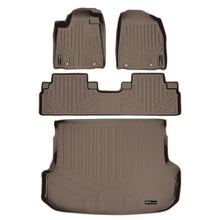 Load image into Gallery viewer, SMARTLINER Custom Fit Floor Mats 2 Rows and Cargo Liner Set Tan Compatible With 2013-2015 Lexus RX350/RX450h (SA1117/B1049/D1222)