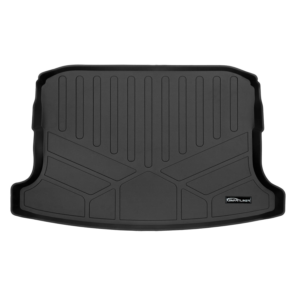 SMARTLINER All Weather Custom Fit Black Cargo Liner Behind the 2nd Row Compatible With 2022-2024 Volkswagen Taos (SD0562-R)